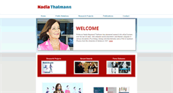 Desktop Screenshot of nadiathalmann.com